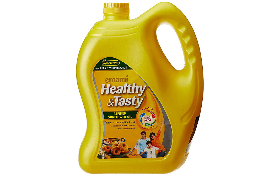 Emami Healthy & Tasty Refined Sunflower Oil   Can  5 litre